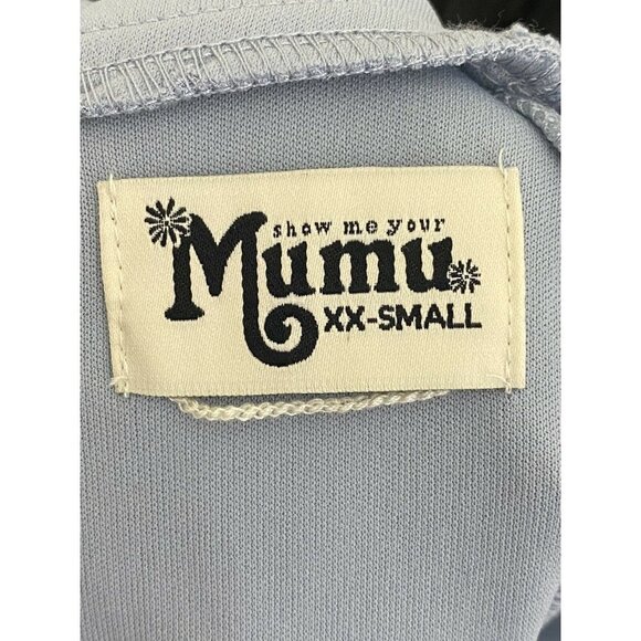 Show Me Your MuMu Women’s Blue Jenn Maxi Sleeveless Fitted‎ Dress SZ XXS - Picture 7 of 10